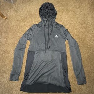 Adidas grey climawarm quarter zip (size S)