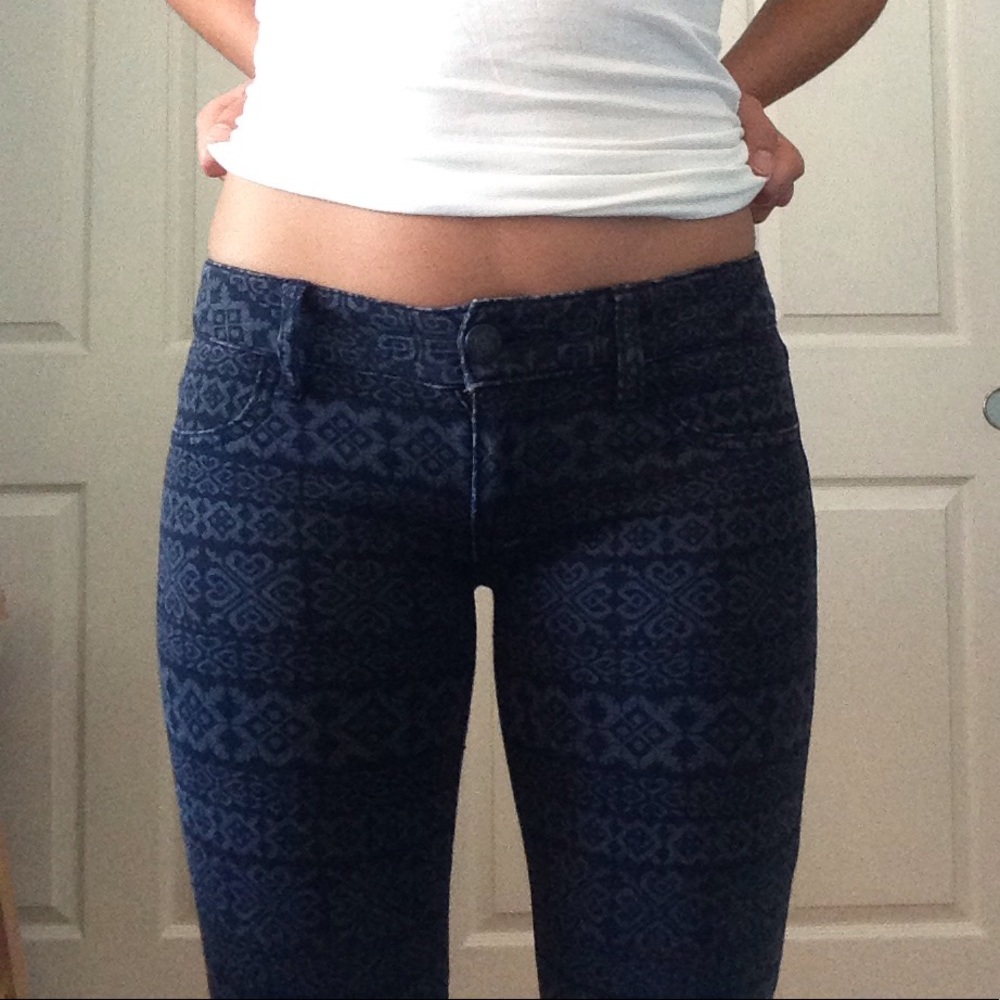 American Eagle Super Stretch grey patterned jeans
