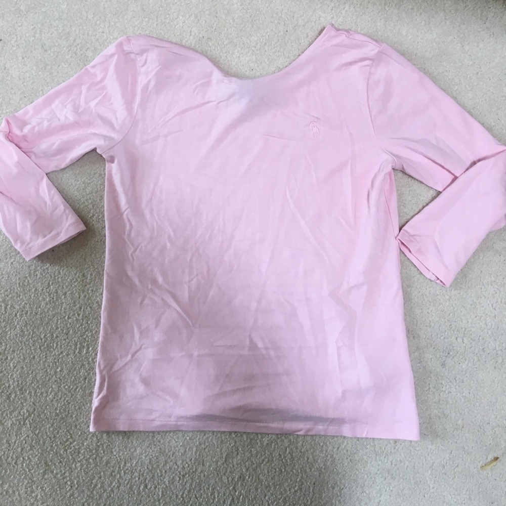 Ralph Lauren pink sleeve shirt