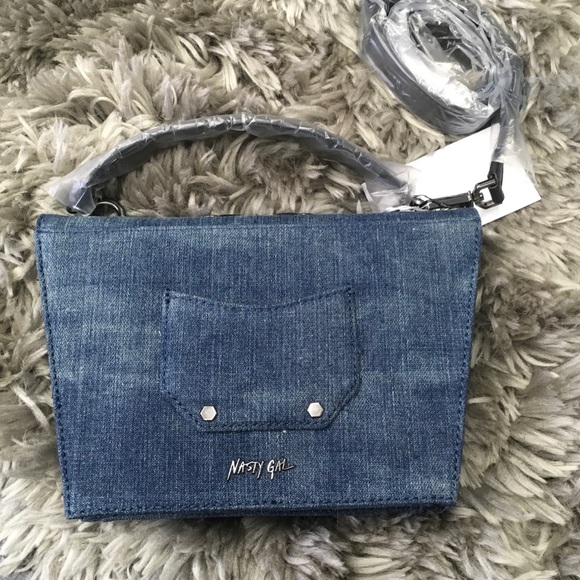 Ocposh30 Nasty Gal Denim Purse - Picture 2 of 2