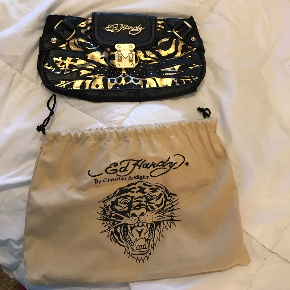 NWOT Ed Hardy clutch