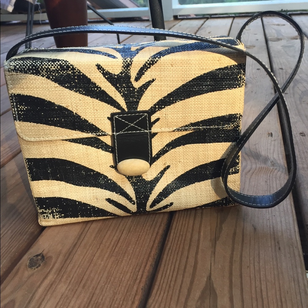 Kate Landry Boxy Zebra print bag