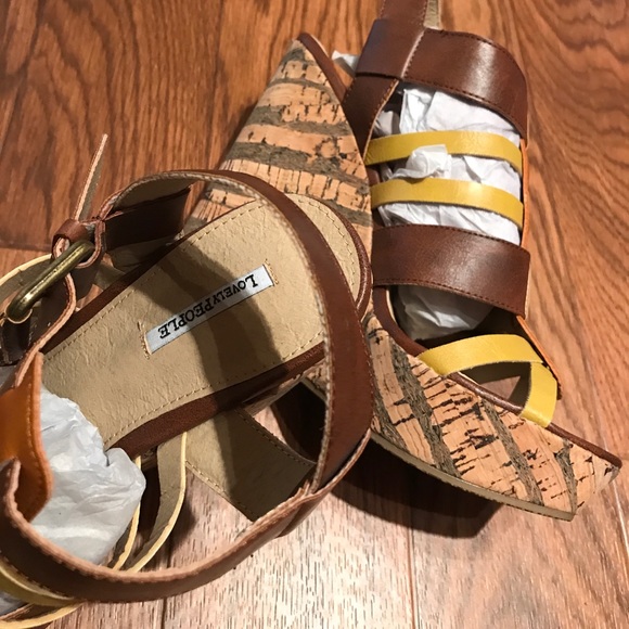 New Lovely People wedges Pamela high heel wedge 8.5 - Picture 4 of 6