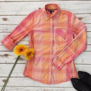 Tommy Hilfiger • Plaid Long Sleeve Button Down