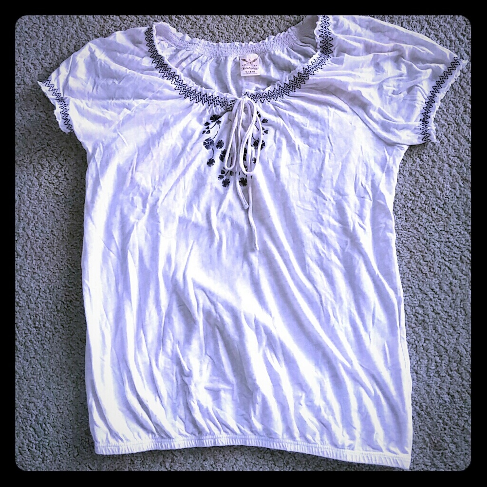 White Peasant Blouse