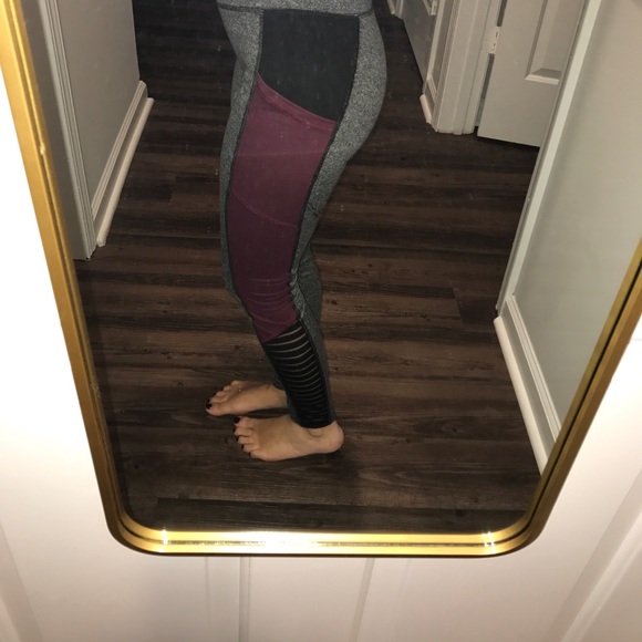 NWT Pocket Color Block Sporty Mesh Comfy Leggings - Picture 3 of 8
