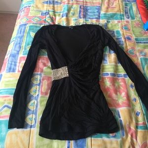 Black long sleeves blouse