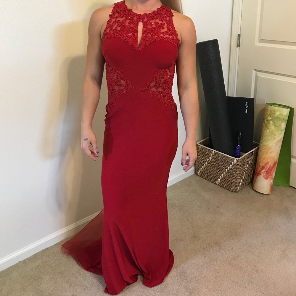 Beautiful red gown