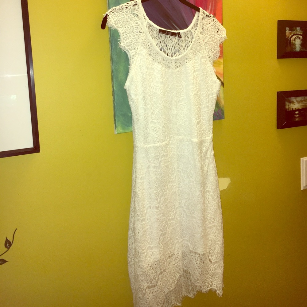 White Crochet-Lace Dress!!