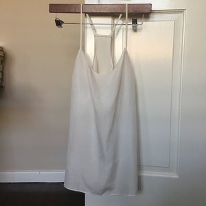 White Racerback Tank Top