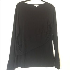 Black Cabi long-sleeved dressy blouse