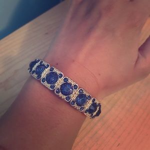 Blue and gold bracelet