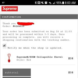 Supreme x SOG Shovel