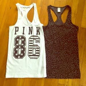 Pink tank tops