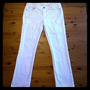 J Crew white matchstick jeans