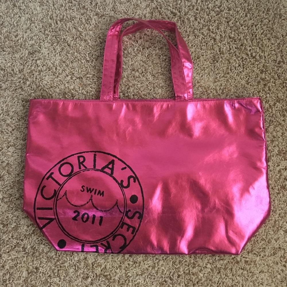 VS metallic pink tote