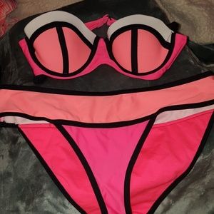 geometric bikini top