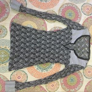 BKE boutique black lace top