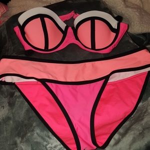 color block bikini bottom