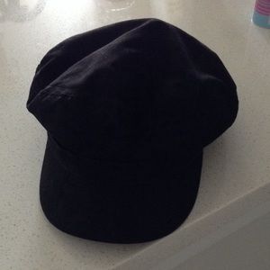 Forever 21 Newsboy Cap Hat BLK ONE SIZE