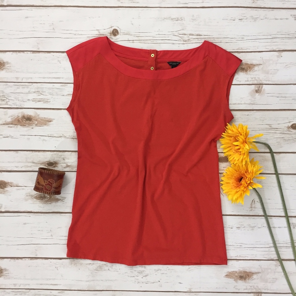 Ann Taylor • Red/Orange Top