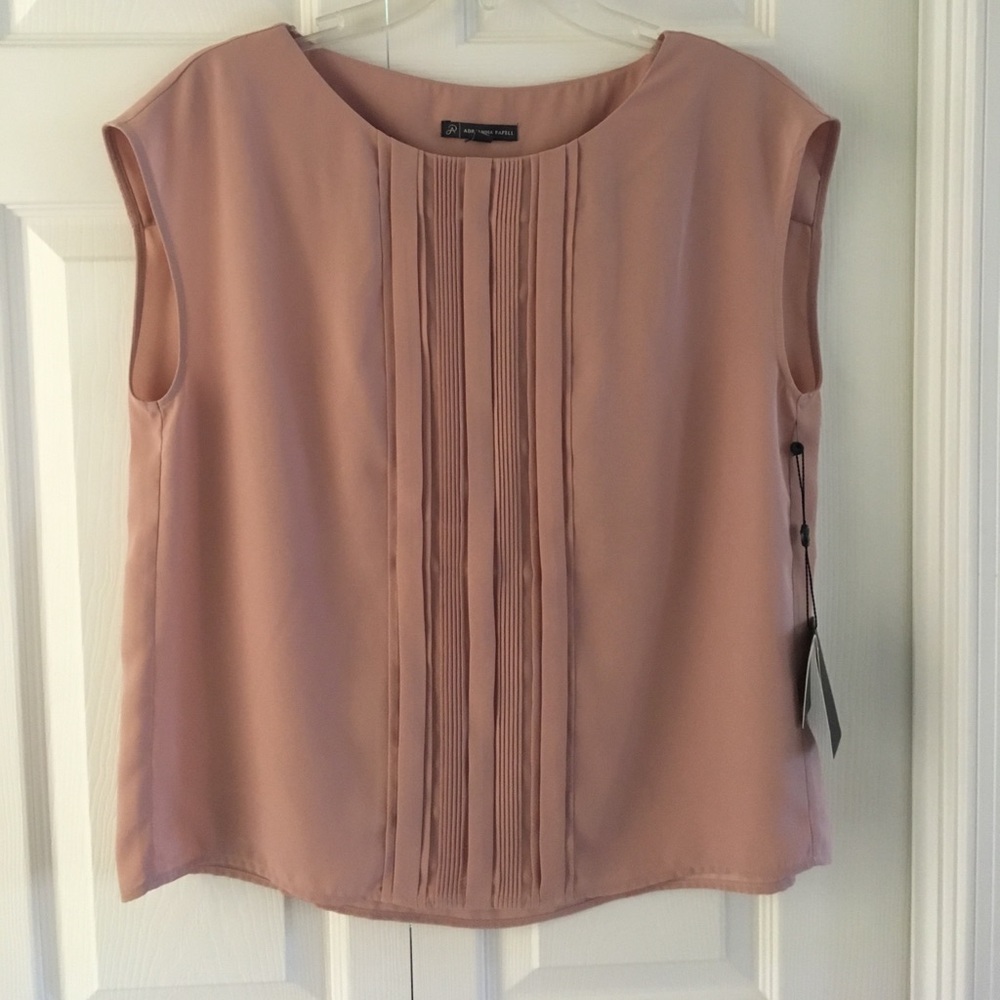 NWT Blush colored polyester shirt