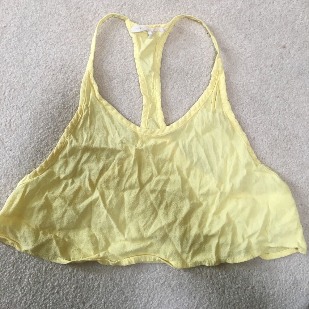 Yellow crop tank