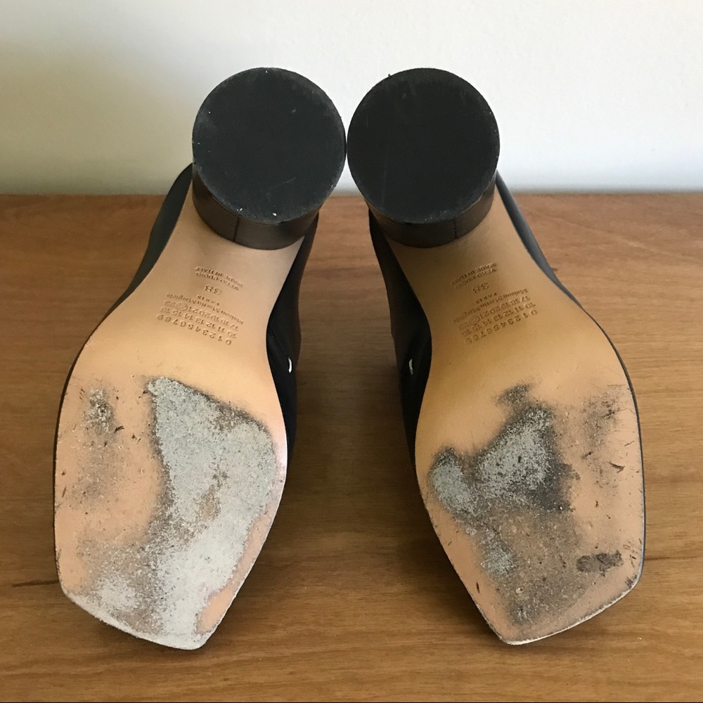 Maison Margiela Black Leather Mules 38 - Picture 7 of 7