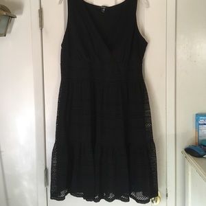1x Style & Co Black Eyelet Dress