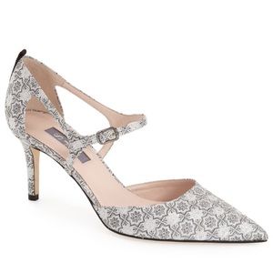 Silver SJP Phoebe Mary Jane Heels