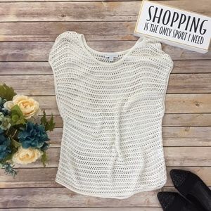 New York & Company Size XS Sweater Crochet Blouse