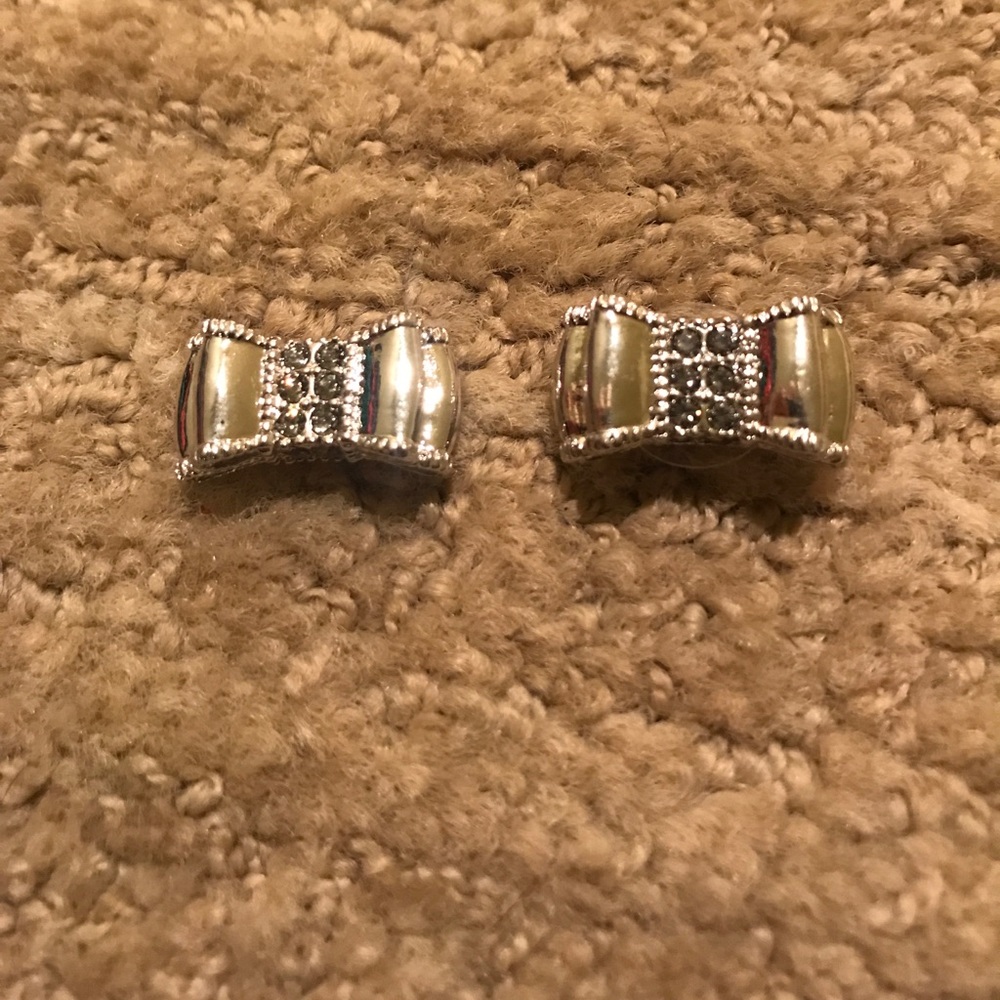 Kate Spade silver bow earrings