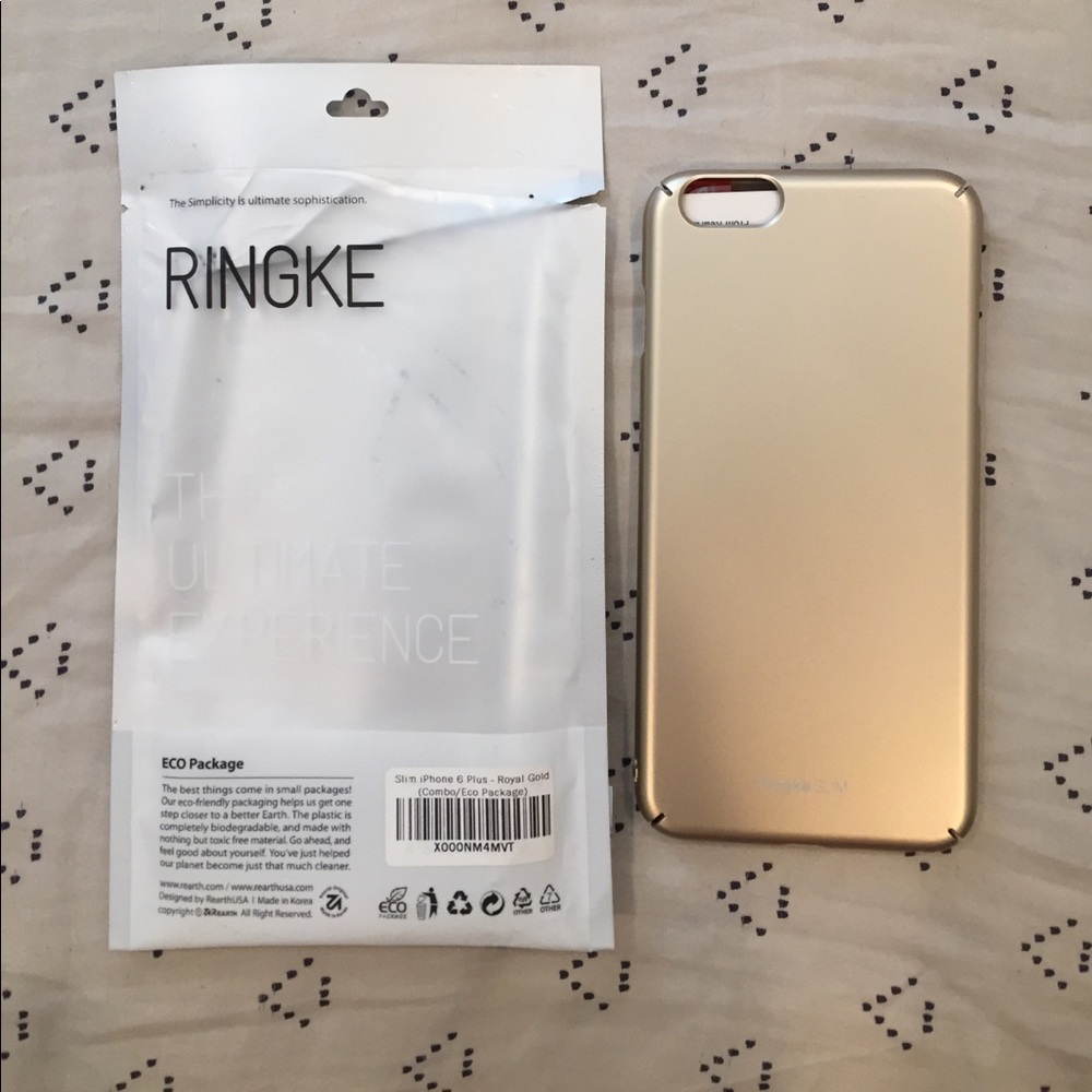 New Ringke iPhone 6 Plus gold slim phone case