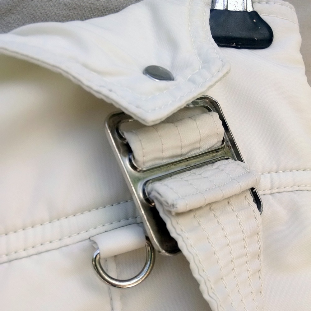 Vintage Snuggler Off-White Overall Bib Ski Pants - Picture 6 of 7