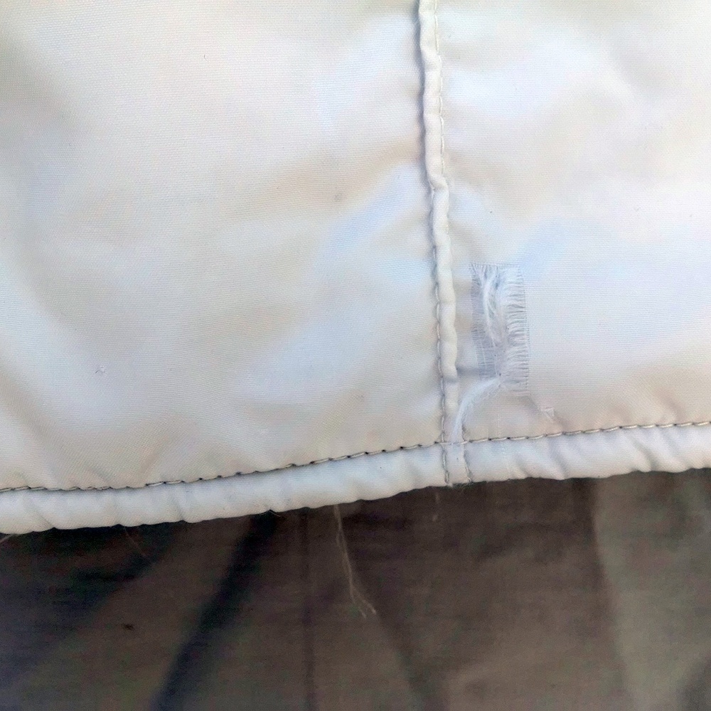 Vintage Snuggler Off-White Overall Bib Ski Pants - Picture 7 of 7
