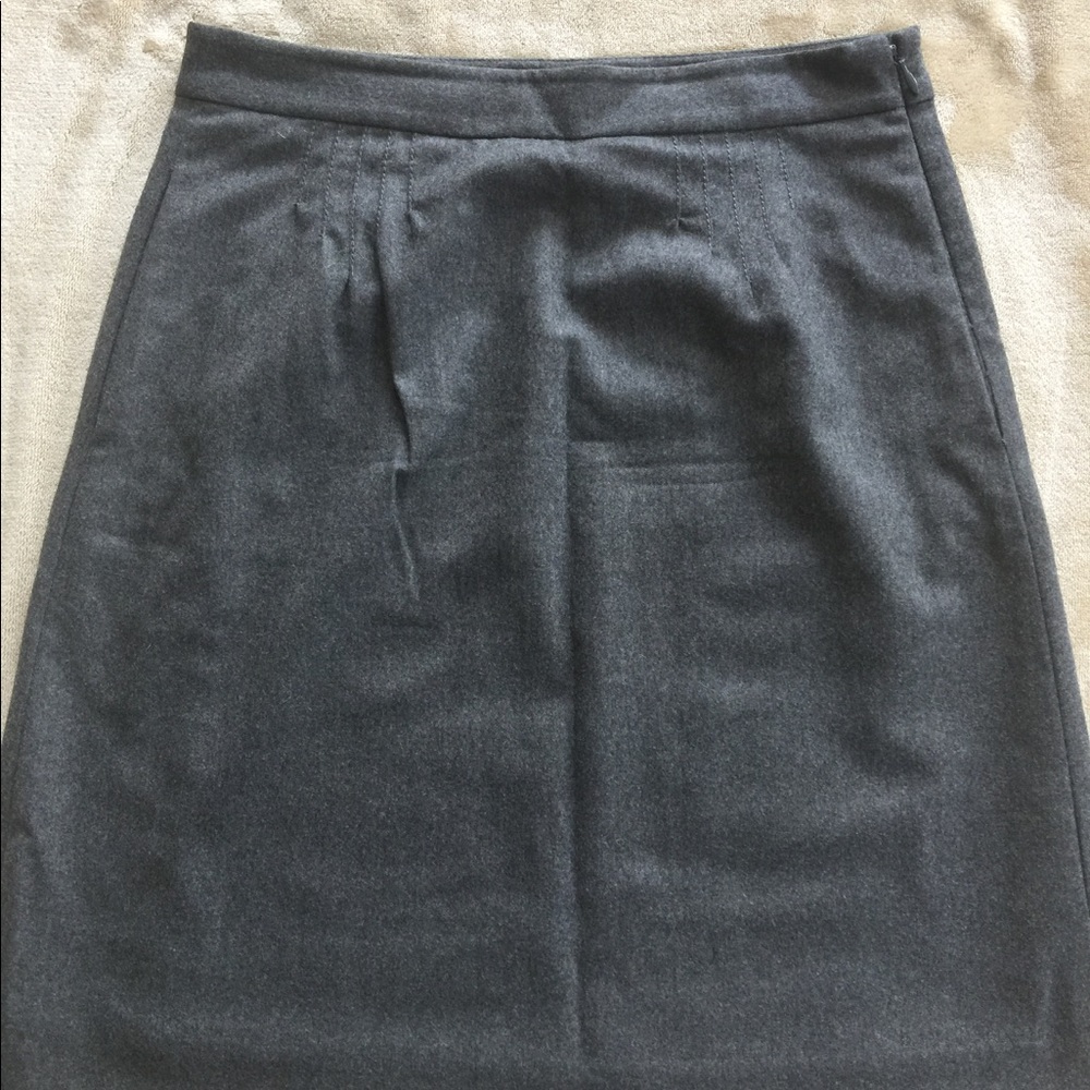 Beautiful charcoal grey lined skirt