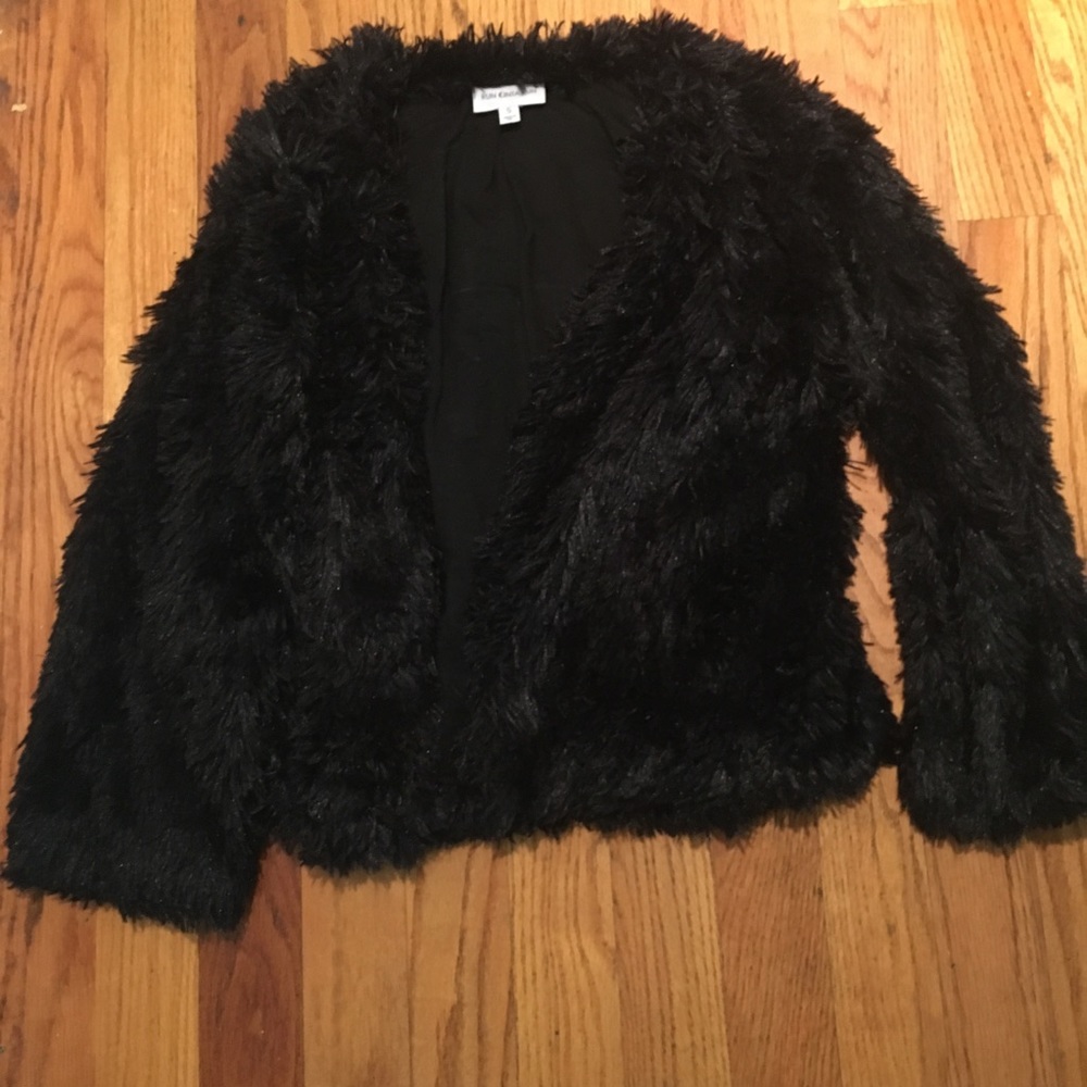 Fuzzy faux fur sweater