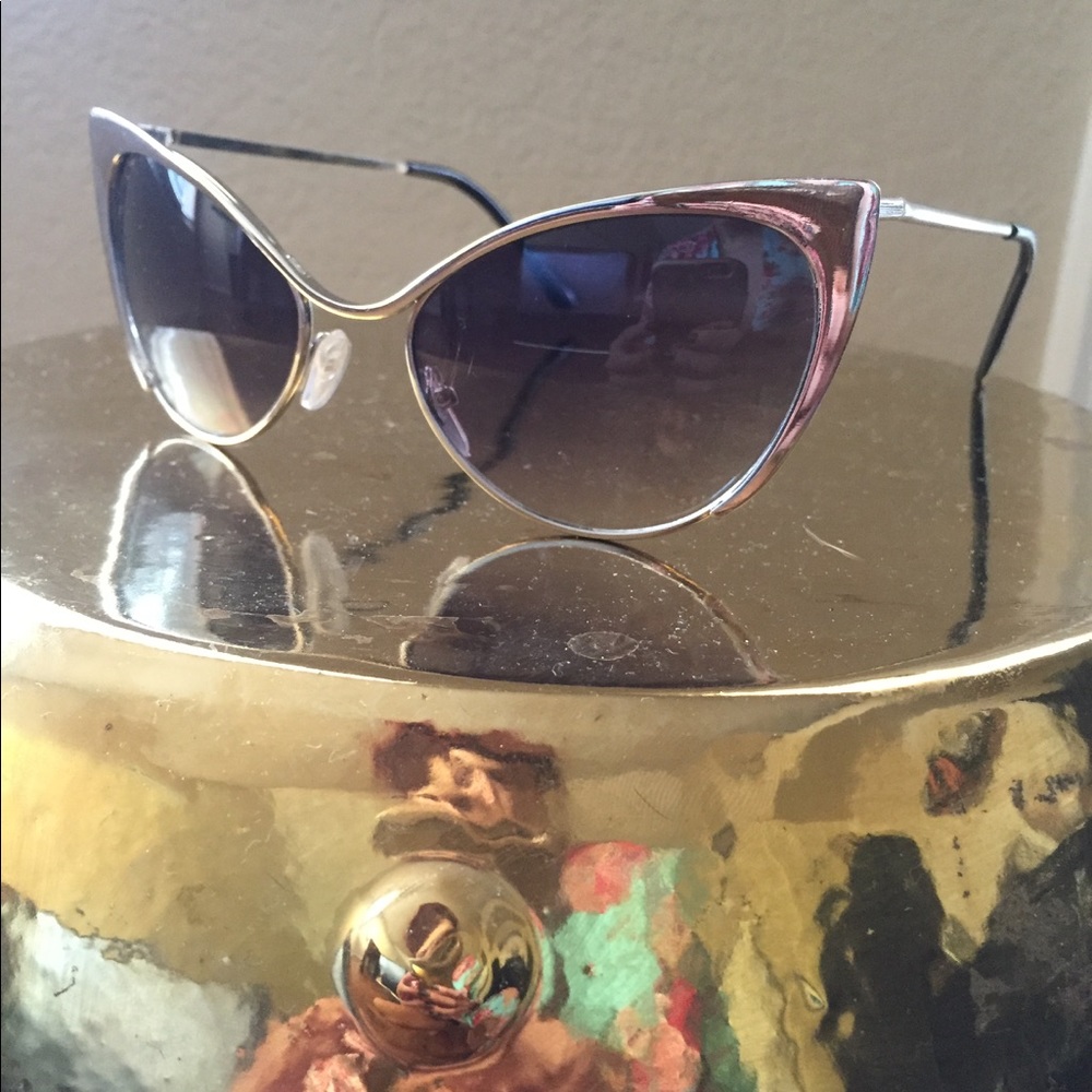 Cateye Sunglasses Silver