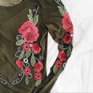 Sheer Floral Bodysuit
