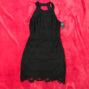 Black Lace Halter