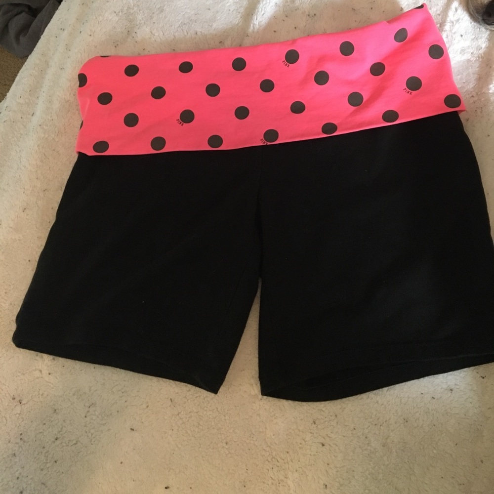 PINK yoga shorts