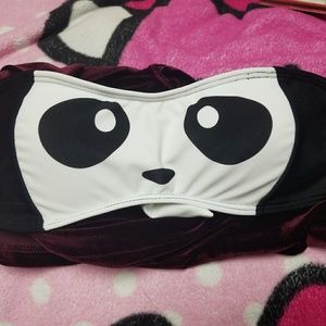 Panda eyes bikini top