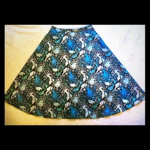 Vintage-style Skirt With ADORABLE Sea Life Print