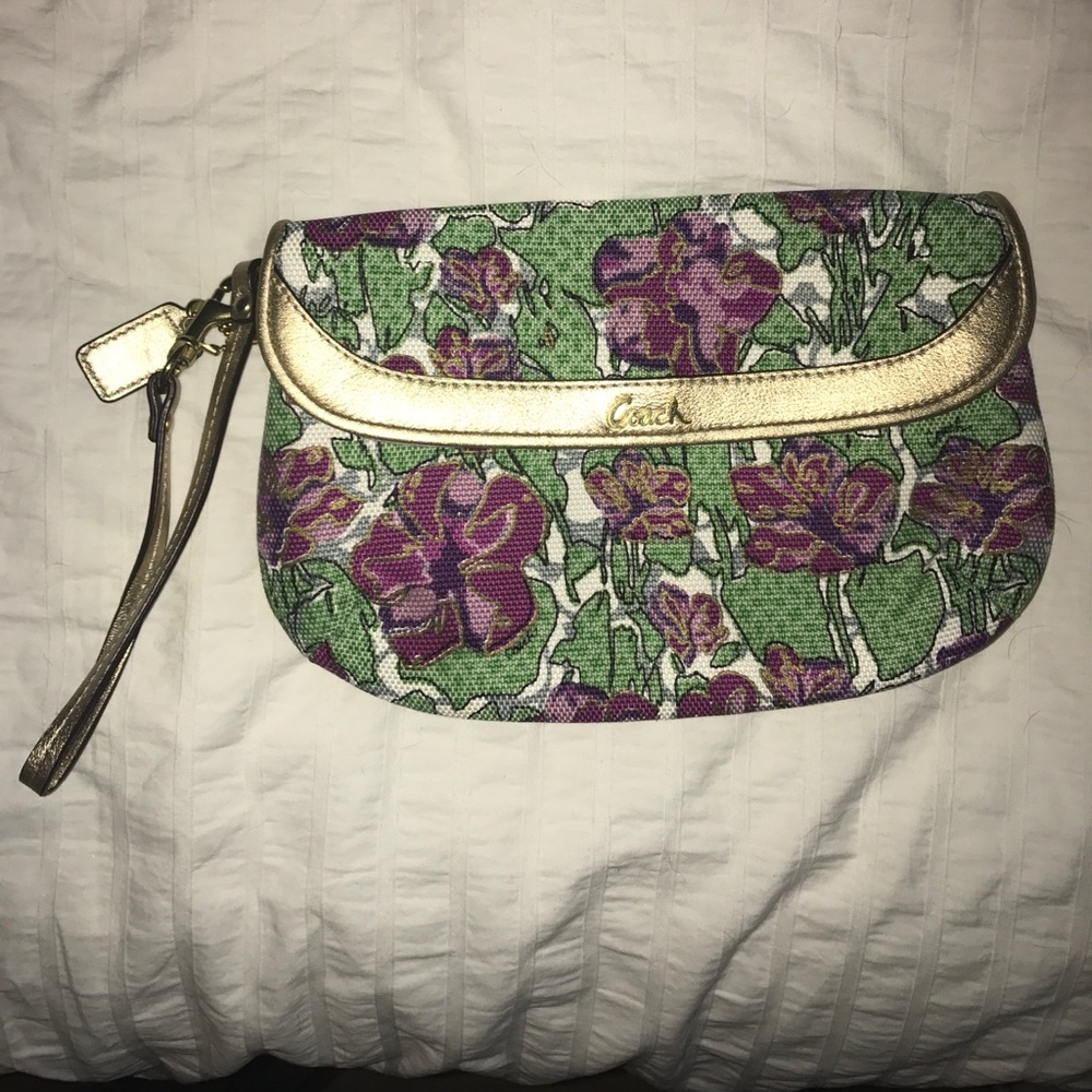 Coach large wristlet
