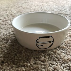 Rae Dunn Fishbowl Cat Bowl