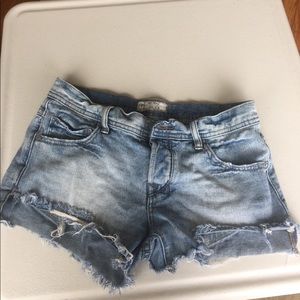 Free People Jean Shorts