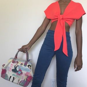 AA TIE CROP TOP 🇺🇸