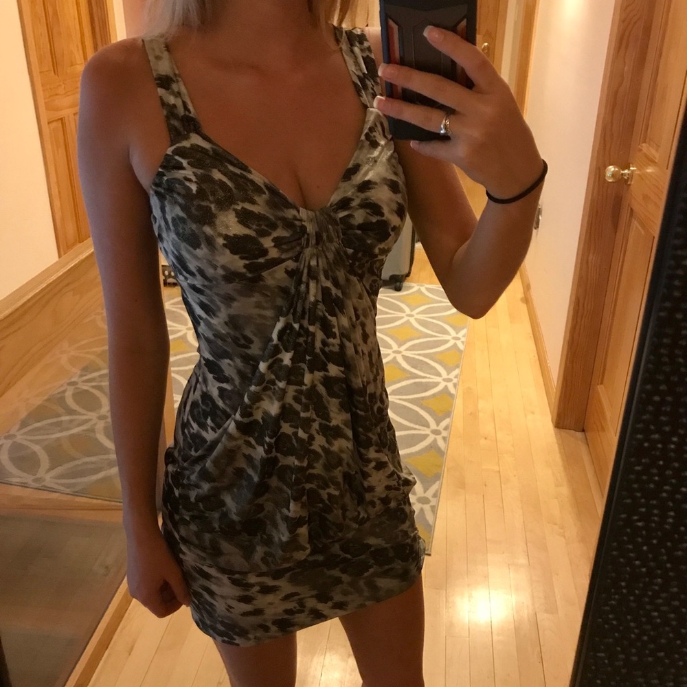Silver & black party dress