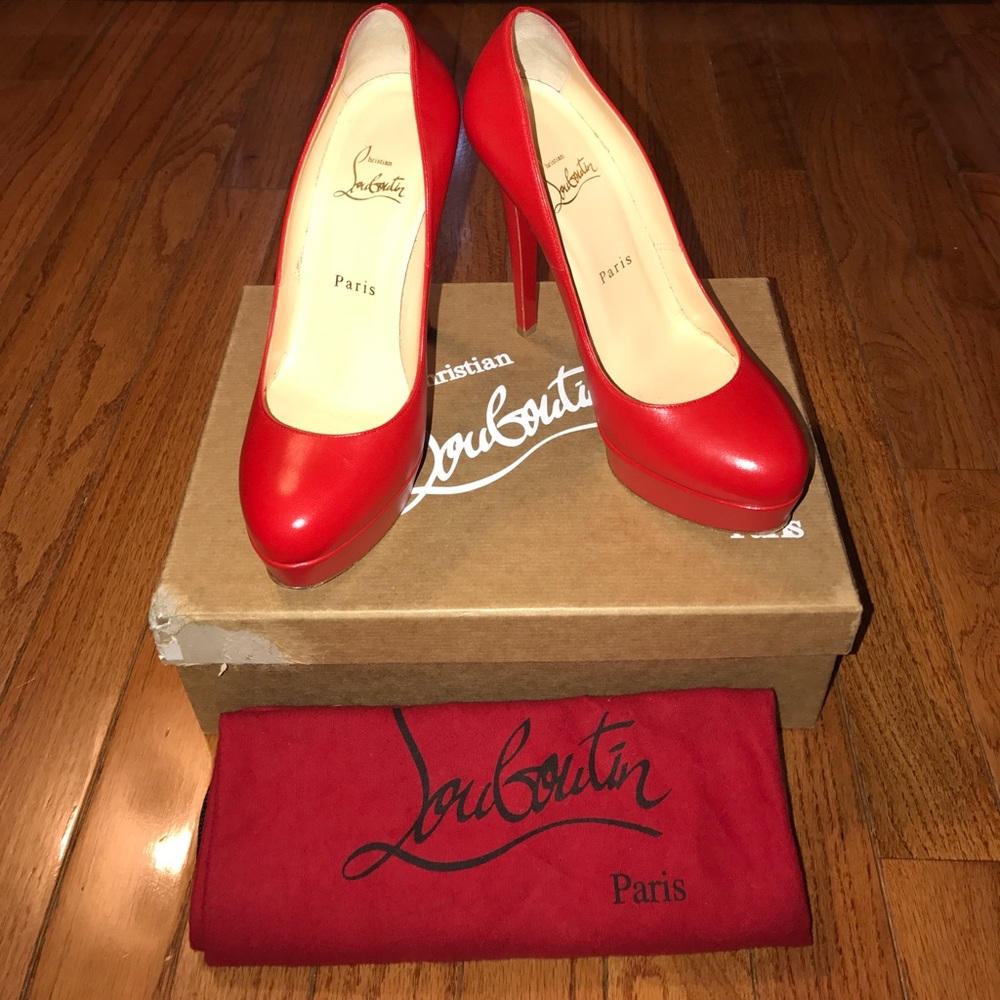 Authentic Christian Louboutin Red Pumps
