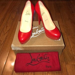 Authentic Christian Louboutin Red Pumps